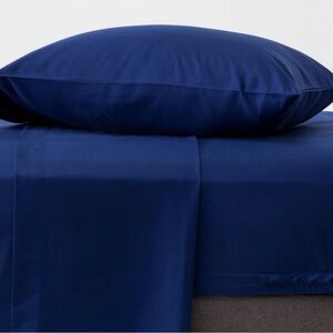 Navy Blue Bed Sheet Set